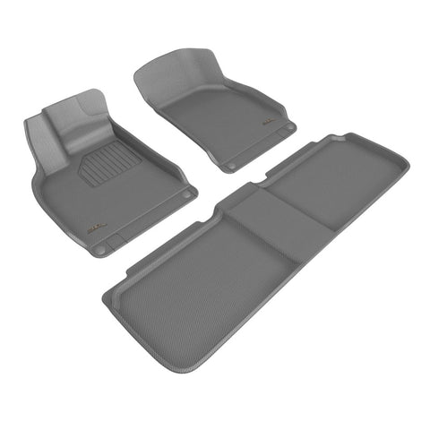 3D MAXpider 22-23 Lucid Air Kagu Floor Mat- Gray R1 R2 - L1LU00001501
