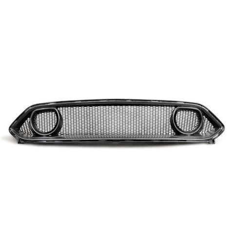 Anderson Composites 21-22 Ford Mustang Mach 1 CF Upper Grille - AC-UG21FDMUM1