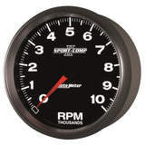 Autometer Sport-Comp II 5 inch 0-10000 RPM In Dash Tachometer - 3698