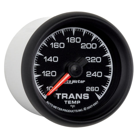 Autometer ES 52.4mm Full Sweep Electronic 100-260 Degree F Transmission Temperature Gauge - 5957