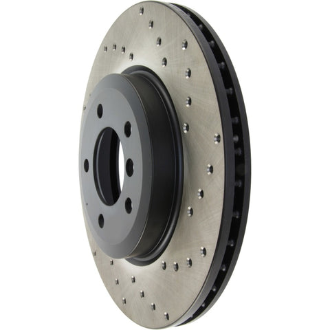 StopTech 06-08 BMW Z4 Drilled Front Left Cryo Rotor - 128.34052CL