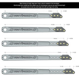RockJock Billet Aluminum Antirock Pre-Runner Sway Bar Arms (33.67in OAL 35 spline) w/ Hardware - RJ-202005-103