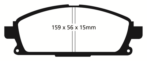 EBC 01 Infiniti Q45 4.1 Ultimax2 Front Brake Pads - UD855