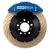 StopTech 08-13 Lexus IS F Front BBK w/Blue ST-60 Calipers Drilled Zinc 380x32mm Rotors Pads SS Lines - 83.525.6800.24