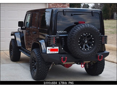 Spyder Jeep Wrangler 07-15 LED Tail Lights Smoke ALT-YD-JWA07-LED-SM - 5070418