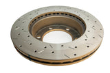 DBA 05+ Toyota 4-Runner KUN/GGN/TGN Front Drilled and Slotted 4000 Series Rotor - 42714XS