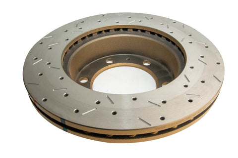 DBA 05+ Toyota 4-Runner KUN/GGN/TGN Front Drilled and Slotted 4000 Series Rotor - 42714XS