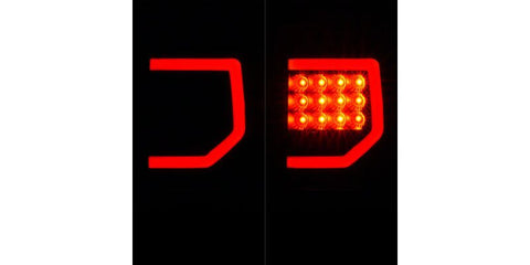 Raxiom 07-13 Toyota Tundra Axial Series Dual C-Shape LED Tail Lights- Black Housing- Clear Lens - TU9916