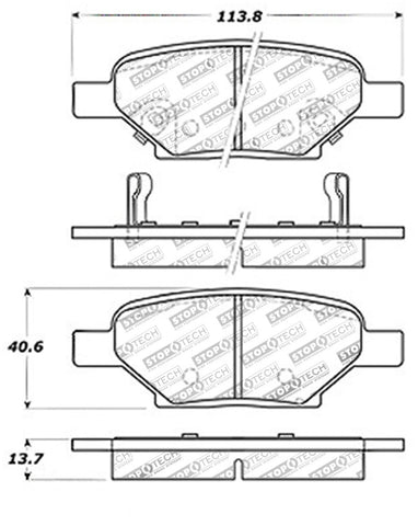 StopTech Street Touring Brake Pads - 308.10330