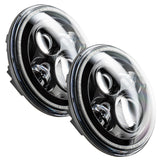 Oracle 7in High Powered LED Headlights - Black Bezel - Blue - 5769-002
