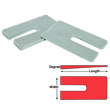 SPC Performance ZINC SHIMS 2.5x5x1.0 deg. - 10413