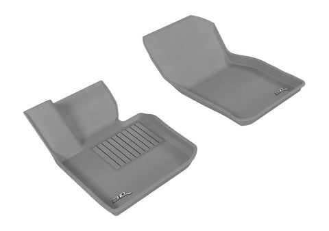 3D MAXpider 2014-2019 Mini Hardtop 2-Door/Convertible Kagu 1st Row Floormat - Gray - L1MN01011501