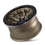 Dirty Life 9303 DT-1 17x9 / 5x127 BP / -38mm Offset / 78.1mm Hub Satin Gold Wheel - Beadlock - 9303-7973MGD38