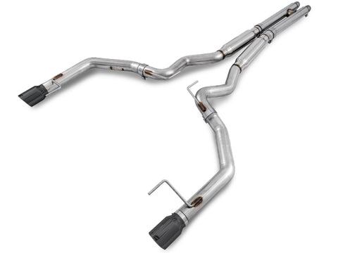 AWE Tuning S550 Mustang GT Cat-Back Exhaust - Track Edition (Diamond Black Tips) - 3020-33030