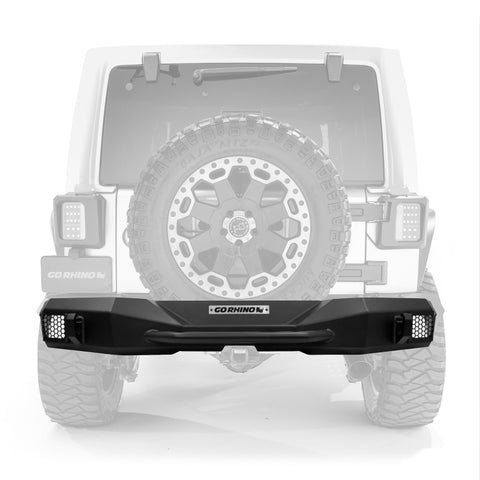 Go Rhino 07-18 Jeep Wrangler JK/JKU Rockline Rear Stubby Bumper - 371110T