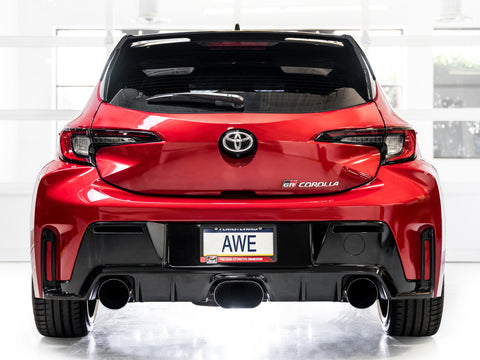 AWE Tuning 2023+ Toyota GR Corolla Touring Edition Exhaust - Diamond Black Tips - 3015-53472