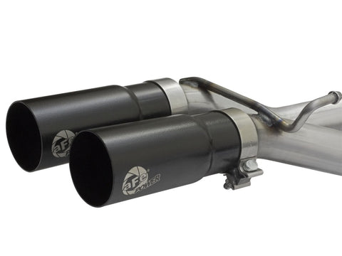 aFe Rebel Exhausts Cat-Back SS Ford F-150 04-08 V8 4.6/5.4L w/ Black Tips - 49-43079-B
