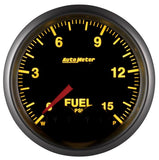 AutoMeter Gauge Fuel Press 2-1/16in. 15PSI Stepper Motor W/Peak & Warn Elite - 5667