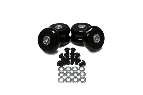 Energy Suspension 2.375in Black Hyper-Glide PolyCreeper Wheels (Set of 6) - 9.9172G
