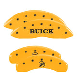 MGP 4 Caliper Covers Engraved Front Buick Rear Yellow Finish Black Char 2007 Buick Lucerne - 49002SBSHYL