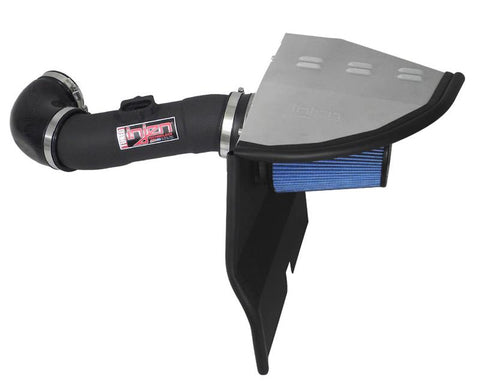 Injen 12-14 Chev Camaro SRI 3.6L V6 Wrinkle Black Short Ram Pwr-Flow Intake Sys w/MR Tech&Air Fusion - PF7013WB