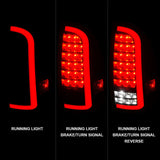 ANZO 05-15 Toyota Tacoma Full LED Tail Lights w/Light Bar Sequential Black Housing Smoke Lens - 311428