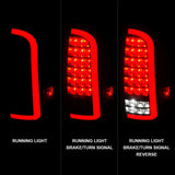 ANZO 05-15 Toyota Tacoma Full LED Tail Lights w/Light Bar Sequential Black Housing Clear Lens - 311427