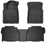 Husky Liners 07-11 Toyota Tundra Double/CrewMax Cab WeatherBeater Combo Black Floor Liners - 98581