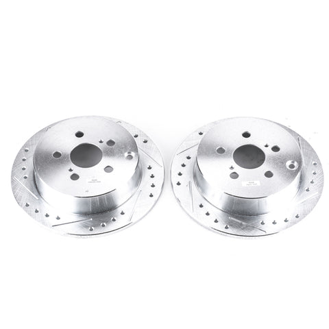 Power Stop 03-06 Pontiac Vibe Rear Evolution Drilled & Slotted Rotors - Pair - JBR932XPR