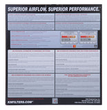K&N Universal Oval Air Filter 12in Length x 5-1/4in Width x 3-1/4in Height - E-3671