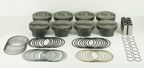 Mahle MS Piston Set SBC 359ci 4.040in Bore 3.5in Stroke 5.7in Rod .927 Pin -8cc 12.1 CR Set of 8 - 197724940