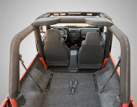 BedRug 03-06 Jeep LJ Unlimited Rear 4pc Cargo Kit (Incl Tailgate & Tub Liner) - BRLJ04R