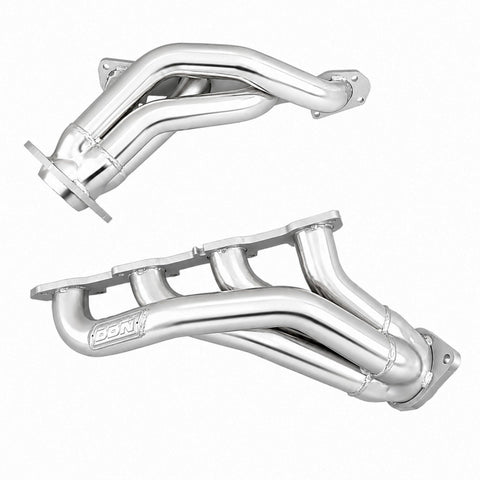 BBK 05-10 Dodge Hemi 6.1L Shorty Tuned Length Exhaust Headers - 1-7/8in Silver Ceramic - 40130