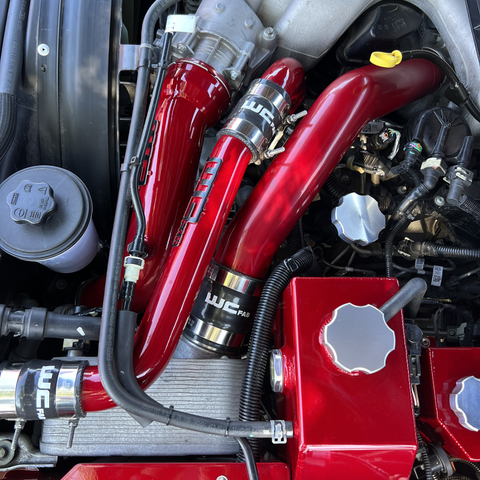 Wehrli 17-25 6.7L Power Stroke Upper Coolant Pipe Kit - Gloss Black - WCF100311-GB