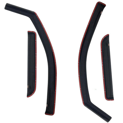 Westin 2007-2014 Chevy Silverado 2500/3500 Extended Cab In-Channel Wind Deflector 4pc - Smoke - 72-39407