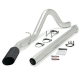 Banks Power 11-13 Ford 6.7L F250-350 Monster Exh Sys - SS Single Exh w/ Blk Tip - 49788-B