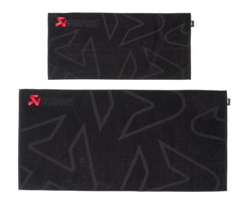 Akrapovic Towel Set - Black w/ Red Logo - 802310
