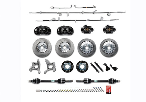 Ford Racing 15-21 Mustang GT/ 2.3L EcoBoost GT350R Brake Upgrade Kit - Black - M-2300-YBK