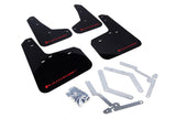 Rally Armor 12-19 Ford Focus ST / 16-19 RS Black Mud Flap w/Red Logo - MF27-UR-BLK/RD