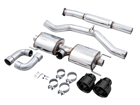 AWE Tuning Subaru BRZ/ Toyota GR86/ Toyota 86 Touring Edition Cat-Back Exhaust- Diamond Black Tips - 3015-33486