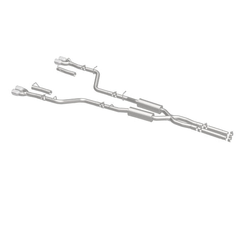 MagnaFlow Cat-Back, SS, 2.5in, Quad Split Rear 3.5in Tip 2015 Dodge Challenger 3.6L V6 - 19217