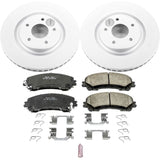 Power Stop 14-19 Nissan Rogue Front Z17 Evolution Geomet Coated Brake Kit - CRK7034