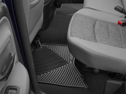 WeatherTech 02-14 Dodge Ram Quad Cab Rear Rubber Mats - Black - W336