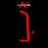 ANZO 05-15 Toyota Tacoma Full LED Tail Lights w/Light Bar Sequential Black Housing Smoke Lens - 311428