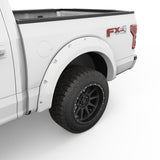 EGR 2018 Ford F150 Bolt-On Look Color Match Fender Flares - Set - Oxford White - 793574-Z1