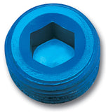 Russell Performance 1/4in Allen Socket Pipe Plug (Blue) - 662040