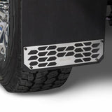 Putco 17-20 Ford SuperDuty - Set of 2 (Excl Dually Rear) Mud Skins - Polished SS w/ Hex Shield - 78030