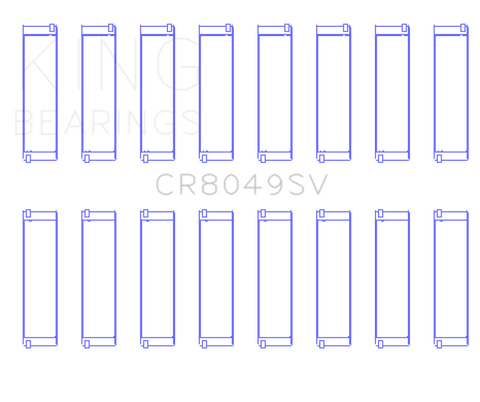 King Engine Bearings 08-11 BMW N62/N63/S63 Rod Bearing Set - CR8049SV