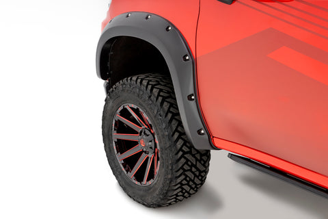 Bushwacker 19-21 Chevrolet Silverado 1500 Pocket Style Flares 4pc - Black - 40927-02