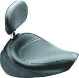 Mustang 91-05 Harley Dyna Wide Touring Solo Seat w/Driver Backrest - Black - 79129